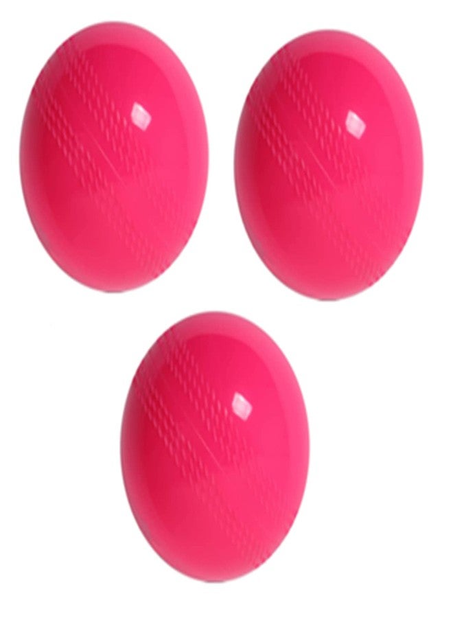 فينوم كرات الكريكيت الناعمة من فينوم للتدريب، مناسبة لجميع الفئات العمرية، موصى بها للعب الكريكيت في الأماكن المغلقة والمفتوحة، في الشوارع وعلى الشواطئ (عبوة من ثلاث كرات) (لون وردي) - Image 2