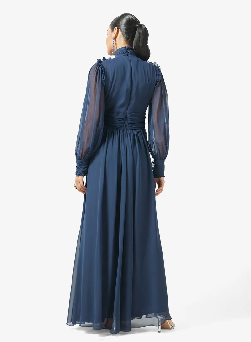 جولدن ابل Ruffle Top Design Maxi Dress