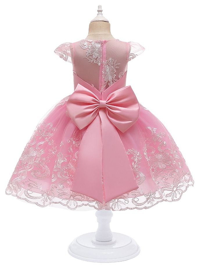 Loquat Summer new unicorn children's dress princess skirt children's dress girls PINK  - Image 2