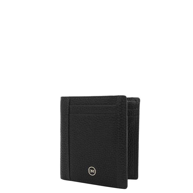 Da Milano  Black Bifold Leather Mens Wallet for Men | Best Price UAE