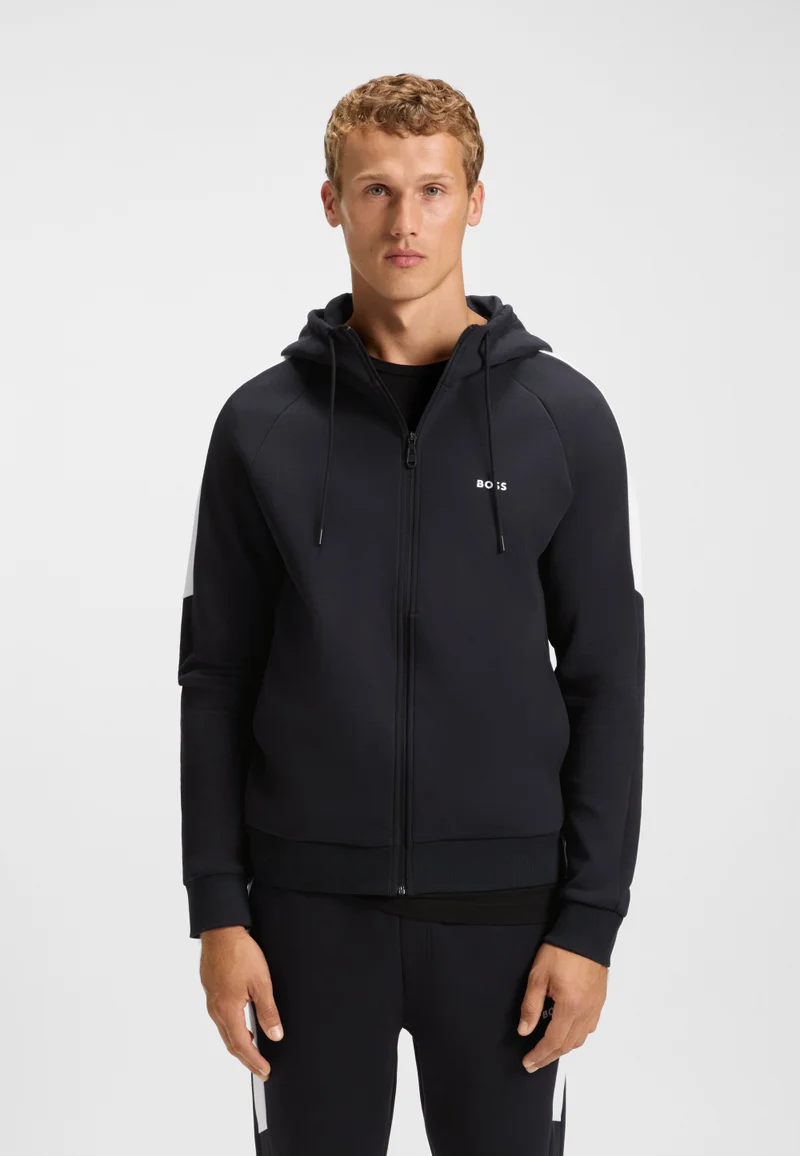 بوس Stretch-cotton tracksuit set with contrast inserts