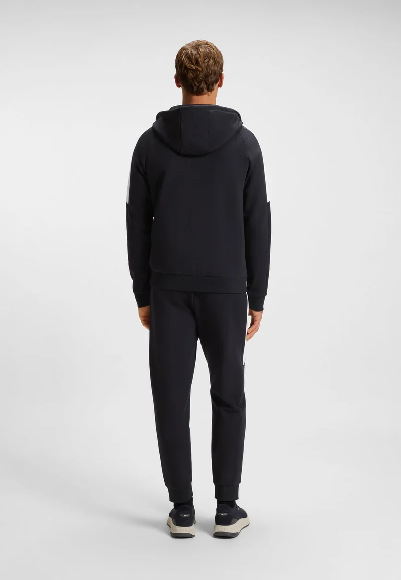BOSS Dark Blue Stretch-cotton tracksuit set with contrast inserts for Men | Best Price UAE