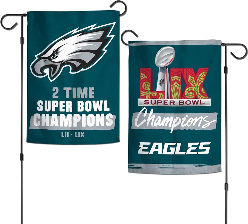 WinCraft NFL TwoTime Super Bowl Champions 12 x 18 DoubleSided Garden Flag - Image 4