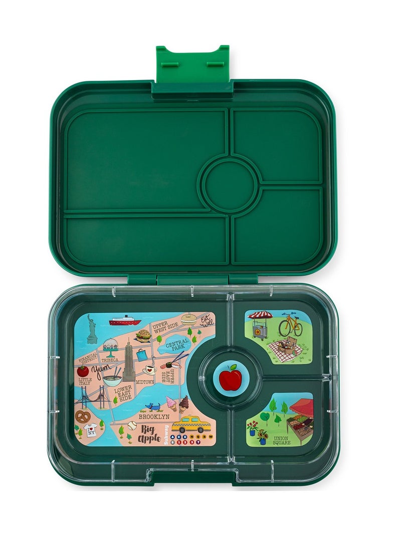 Yumbox - Bento Lunch Box Tapas 4 Compartment Leak Proof - BPF Free - NYC Greenwich Green - Image 1