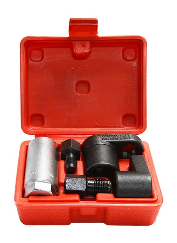TLAXCA - 5 PCS Automotive O2 Oxygen Sensor Socket , 3/8" 1/2" Drive x 7/8" 22mm  Offset Wrench Remover Tool and Thread Chaser Tool Fits Most of Vehicles - Image 1