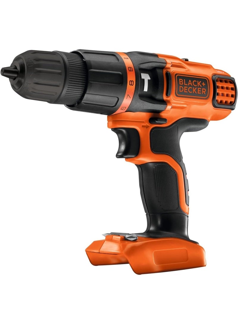 BLACK+DECKER Cordless Hammer Drill with 11 Torque Settings, 18V, Battery Not Included - BDCH188N-XJ - Image 1