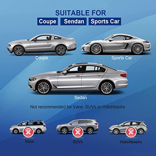 Molebt Car Cover for Coupe Sports Car Waterproof All Weather, Universal Fit Mazda Miata/MX-5, Toyota MR2, BMW Z3, Honda S2000, Saturn Sky, Volkswagen Cabrio, Mercedes-Benz SLK-Class etc. - Image 5