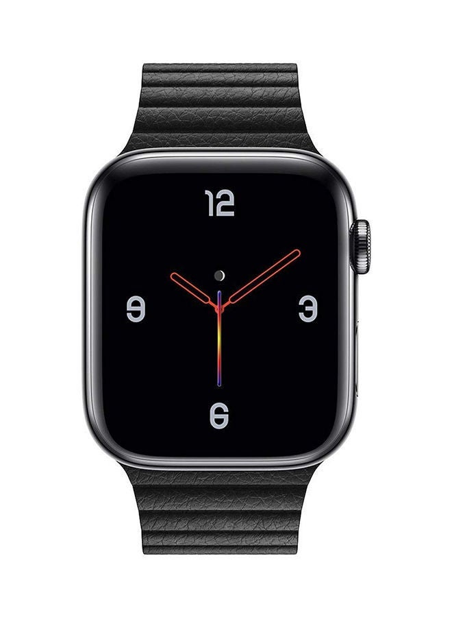 NIBEMINENT Universal Leather Magnetic Band For Apple Watch Series 4/ 3/ 2/ 1 Black - Image 3