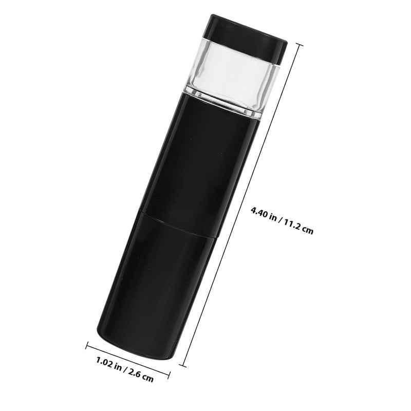 Powder Makeup Brush Portable Blush Brush with Black Synthetic Fiber Bristles for Women Loose Powder and Blush Application Tool for Travel - Image 2