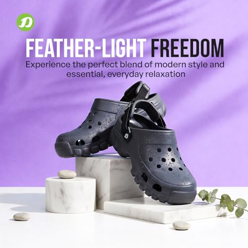 DOCTOR EXTRA SOFT Men's Classic Casual Sports Clogs/Sandals with Adjustable Back Strap for Adult | Comfortable & LightWeight| Stylish & Anti-Skid|Waterproof & Everyday Use Mules for Gents & Boys D-546 - Image 3