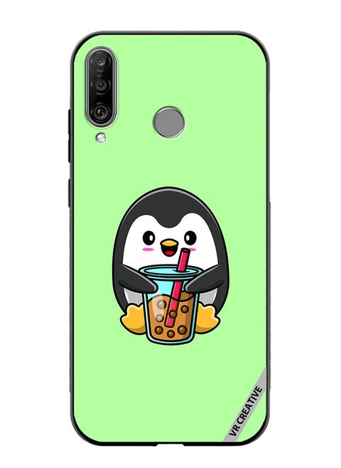 Protective Case Cover For Huawei P30 Lite Penguin Cola Design Multicolour