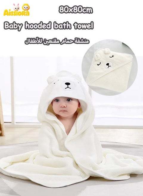 Baby hooded bathrobe  Cartoon baby bath towel Baby hooded bath towel Baby bath towels  Coral fleece fabric Children's bath towels Soft and skin-friendly It is not easy to shed Quick drying