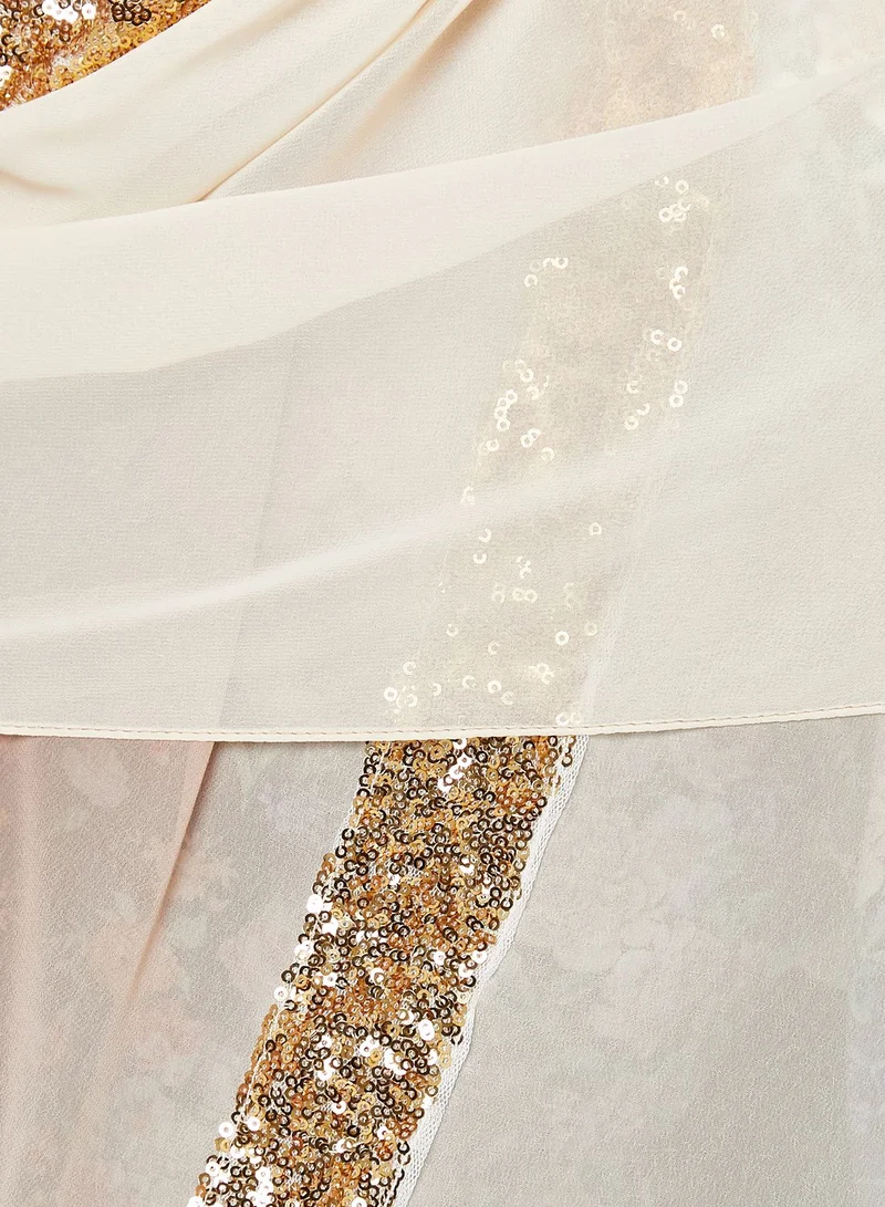 Khizana Sequined Ombre Long Hijab Scarf