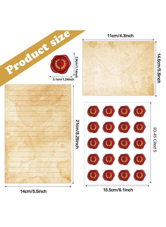 Bluejw Book Letter Paper 160 Pieces Retro Art Ins Simple A5 Horizontal Handwritten Invitation Letter Envelope Letter Paper Suit - Image 4