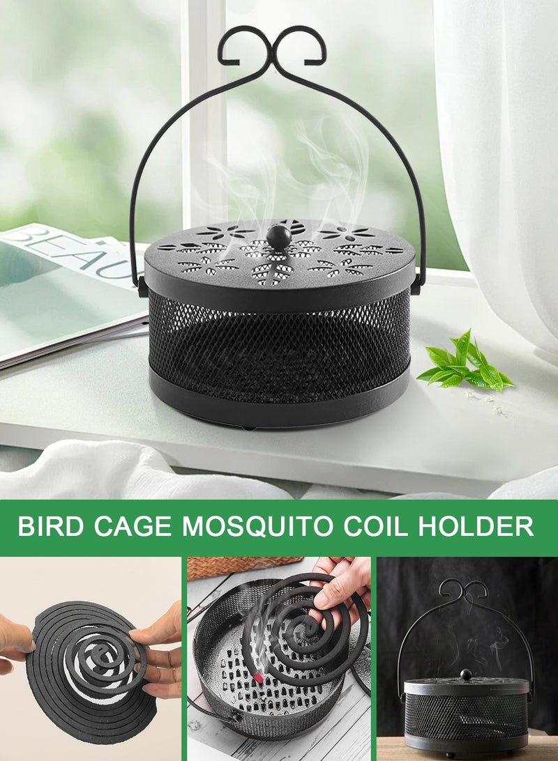 TOPONE 2Pack 20Coils Mosquito Coils  with 1 Mosquito Coil Box Iron Holder Household Censer Repellent Incense Coil - Image 3