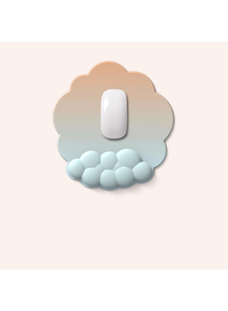 Y&D 2-Piece Office Keyboard Cloud Wrist Rest And High Density Memory Silicone Non Slip Base Mouse Pad - Image 2