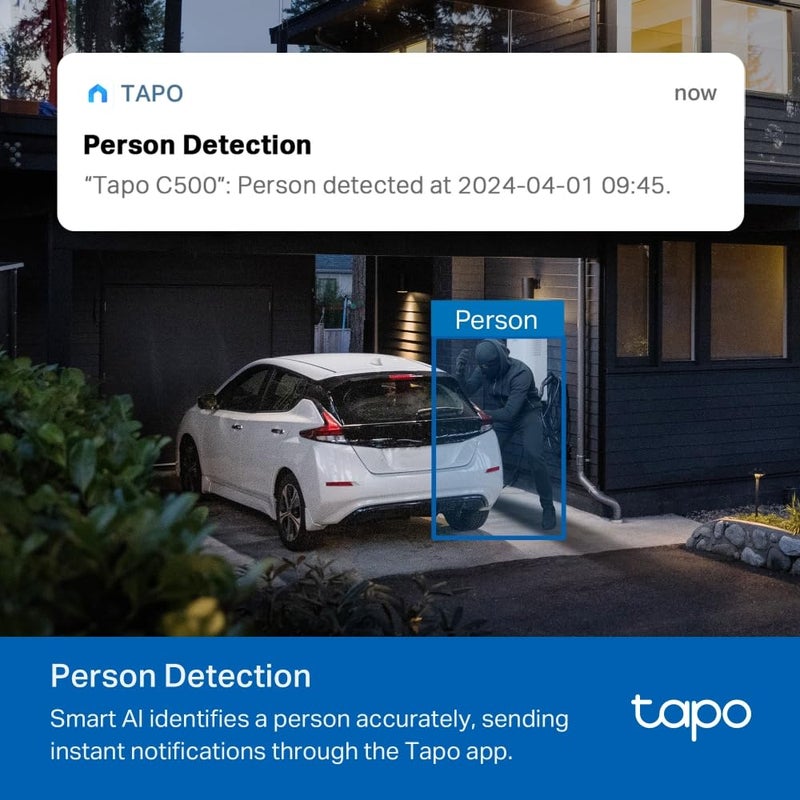 Tapo C500 1080P Pan/Tilt Outdoor Security Camera CCTV Camera 360° View - Image 5