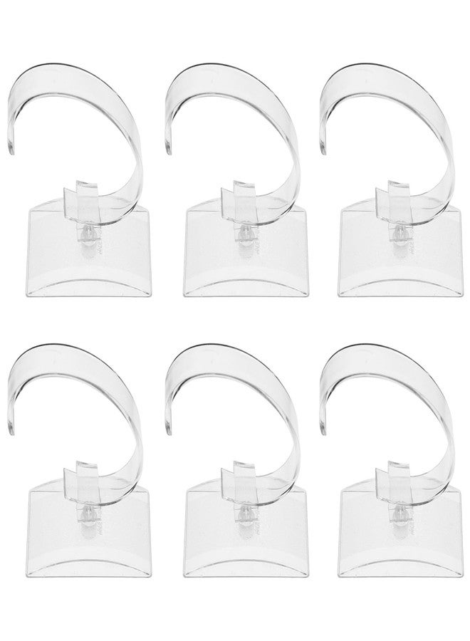 ULTNICE Acrylic Jewelry Stand for Bracelets and Watches 6-Piece Clear Display Organizer for Dressing Table or Retail Use - Image 1