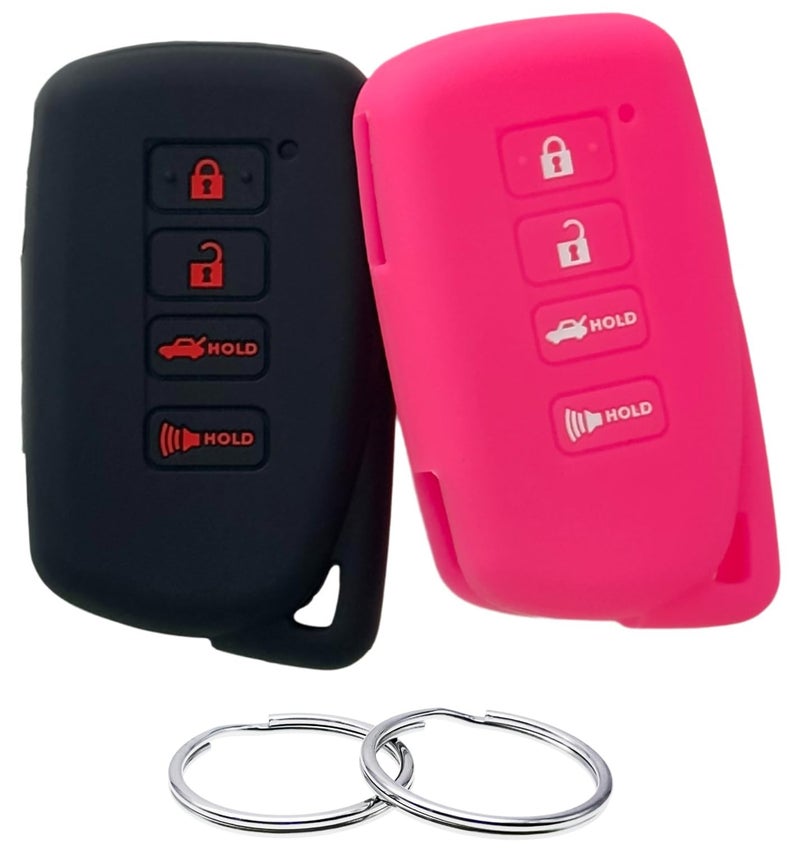REPROTECTING Silicone Rubber Key Fob Cover Compatible with 20132021 Lexus ES300h ES350 GS350 GS450h IS200t IS300 IS350 LX570 NX200t NX300h RC350 RX350 RX450h HYQ14FBA