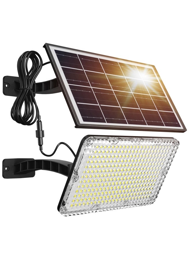JACKYLED 1000 Lumens 299 Led Solar Lights Outdoor Bright Solar Dusk To Dawn Light With 4000Mah Battery Ip65 Waterproof Outdoor Solar Powered Security Flood Light For Wall Porch Shed Barn - Image 1
