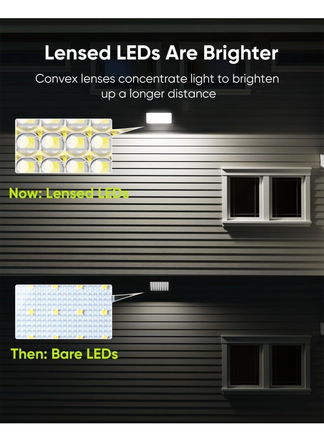 JACKYLED 1000 Lumens 299 Led Solar Lights Outdoor Bright Solar Dusk To Dawn Light With 4000Mah Battery Ip65 Waterproof Outdoor Solar Powered Security Flood Light For Wall Porch Shed Barn - Image 5