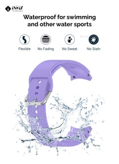 INEIX Silicone Replacement Strap For Samsung Galaxy Watch Active 40mm  Lavender  - Image 5