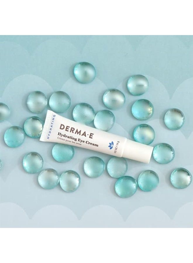 derma-e Hydrating Eye Cream – Firming and Lifting Hyaluronic Acid Treatment - Under Eye and Upper Eyelid Cream Reduces Puffiness and Appearance of Fine Lines, 0.5 oz - Image 3
