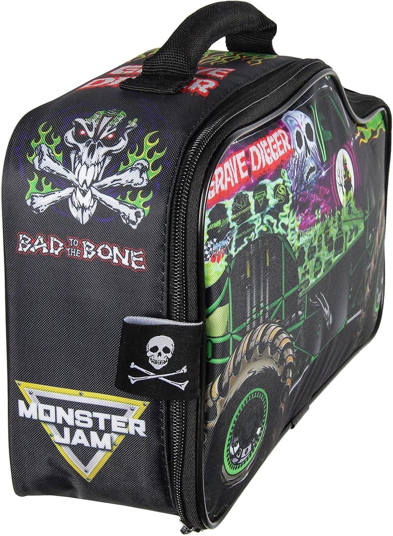 INTIMO Monster Jam Grave Digger Truck Shaped Insulated Big Large Work Lunch Box Bag - Image 4