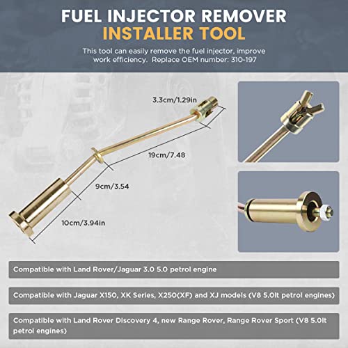 CMTOOL Engine Camshaft Timing Locking Tool Kit Compatible with Jaguar Land Rover Discovery 4 Range Rover Sport V8 5.0L V6 3.0L Engine Camshaft Alignment Tools with Fuel Injector Remover Installer Tool - Image 3