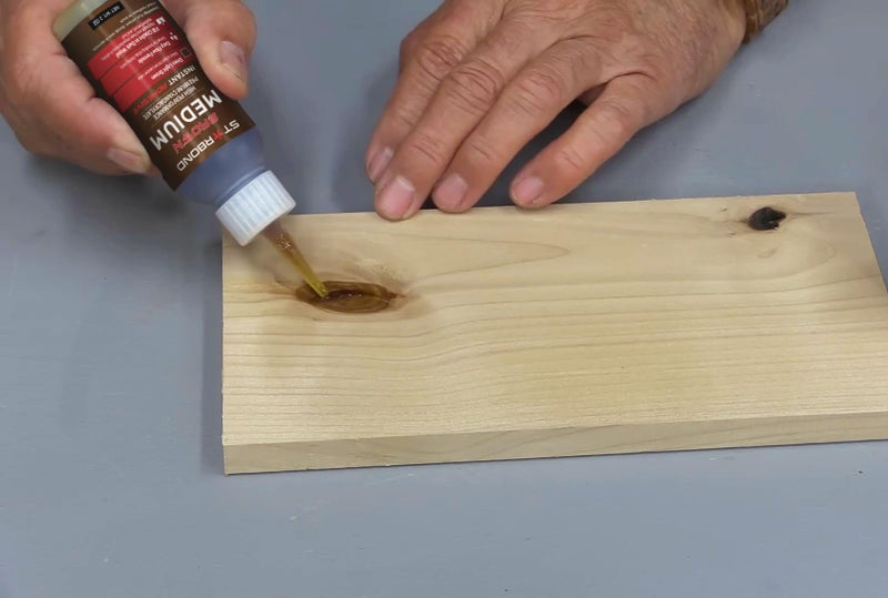 STARBOND Light Brown Medium CA Glue (Premium Cyanoacrylate Super Glue) Crack Filler 150 CPS Viscosity, for Woodworking, Woodturning, Carpentry, Guitar, 2oz - Image 2
