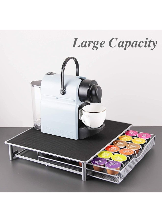 OASISWJ Coffee Pod Storage Drawer for 36 Capsules – Compatible with Dolce Gusto, Coffee Capsule Organizer Box, Grey - Image 4