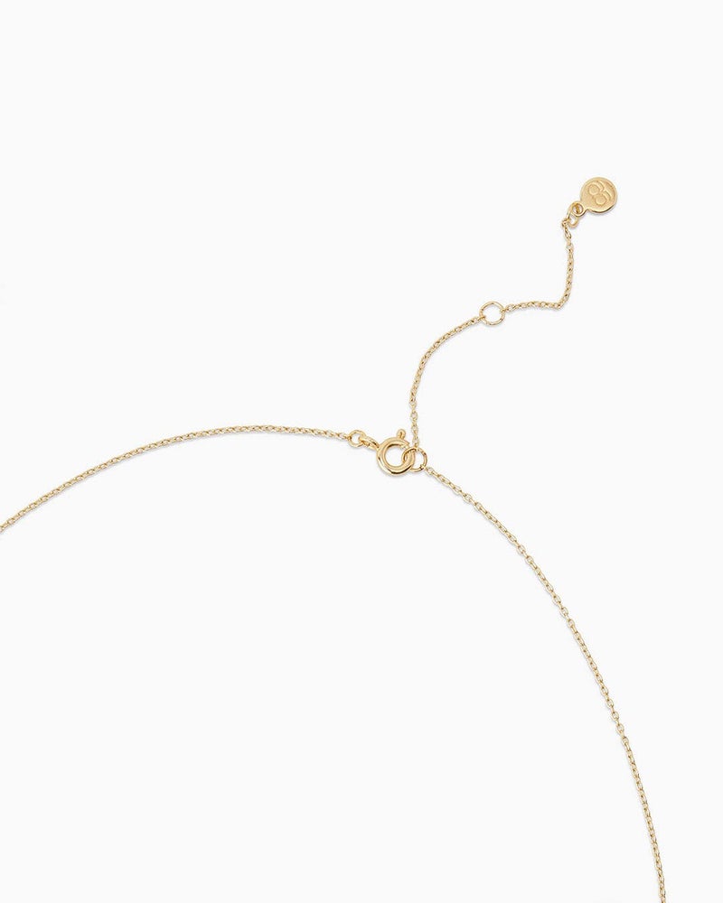 gorjana - Evil Eye Pendant Necklace - 18K Gold Plated - Adjustable Link Chain wITH White CZ and London Blue Nanogem Talisman - Perfect for Layering - Long-Lasting - Image 3