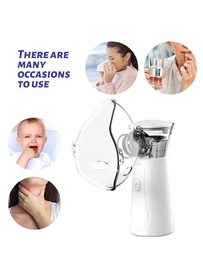 Ultrasonic Portable Nebulizer, USB Portable Nebulizer With Mouthpiece, Nebulizer Machine For Adults & Kids With Auto Clean, Travel, Home, Daily Use