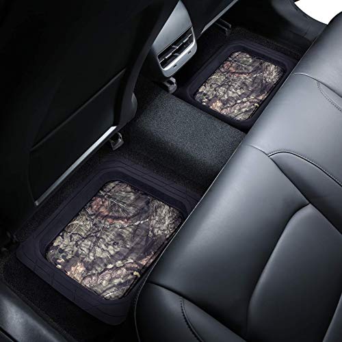 Mossy Oak Heavy Duty Deep Dish Rubber Floor Mats - All Weather Protection - Trim to Fit for Car, SUV, Van, Trucks (4 Pcs) - Official Licensed Product - Image 4