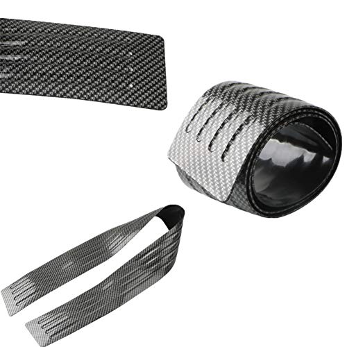 Youngine Universal Carbon Fibre Rubber Rear Guard Bumper Protector Anti-Scratch Trim Cover for Car Pickup SUV Truck,104cm/41 inches - Image 3