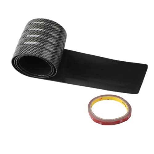 Youngine Universal Carbon Fibre Rubber Rear Guard Bumper Protector Anti-Scratch Trim Cover for Car Pickup SUV Truck,104cm/41 inches - Image 1