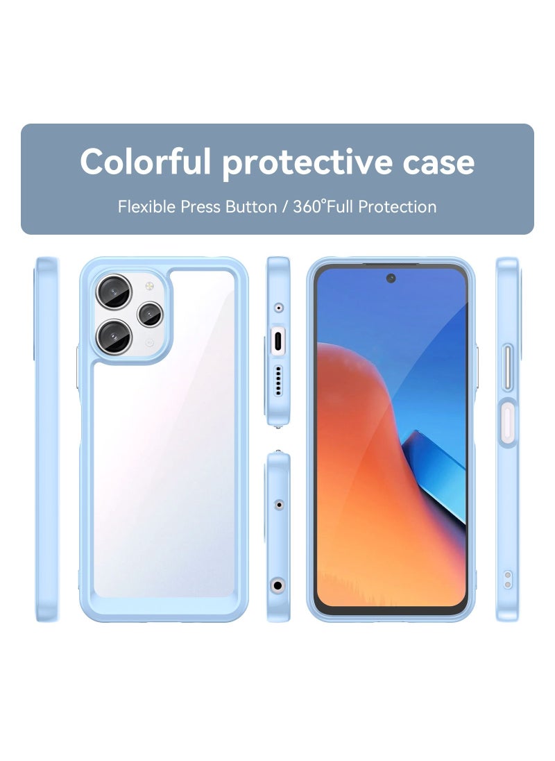 Fankalo Phone case for Xiaomi Redmi 12 4G Clear Back Soft TPU Shockproof Bumper Protection Cover  - Image 2