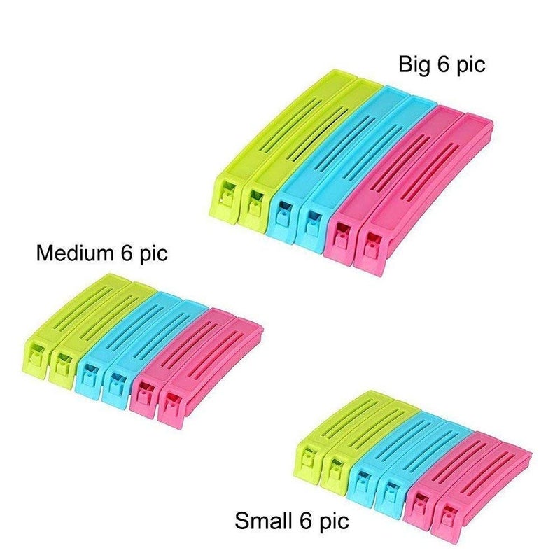 Aa-Era AaEra Plastic Sealing Pouch Clips FreshKeeping Clamp Sealer for Kitchen Can be stored Fresh Foods Snacks Chips or Coffee Bags Multi Color 18  - Image 2