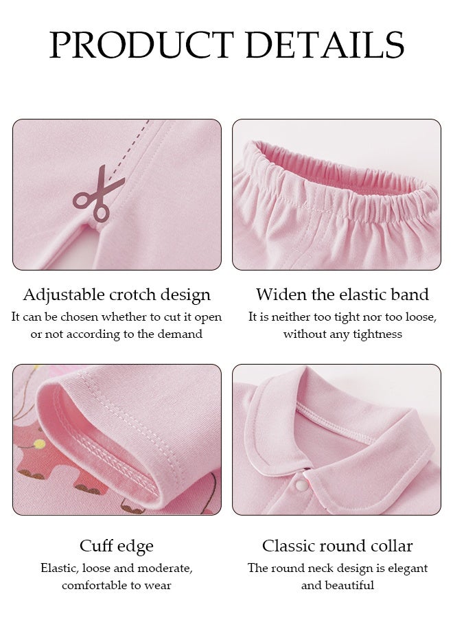 DUNISO مجموعة هدايا للأطفال حديثي الولادة 18 قطعة، مجموعة هدايا ملابس حديثي الولادة، مجموعة ملابس وإكسسوارات للأطفال، مريحة وقابلة للتنفس، متاحة في جميع الفصول، مناسبة للأطفال حتى ارتفاع 59 سم - Image 5