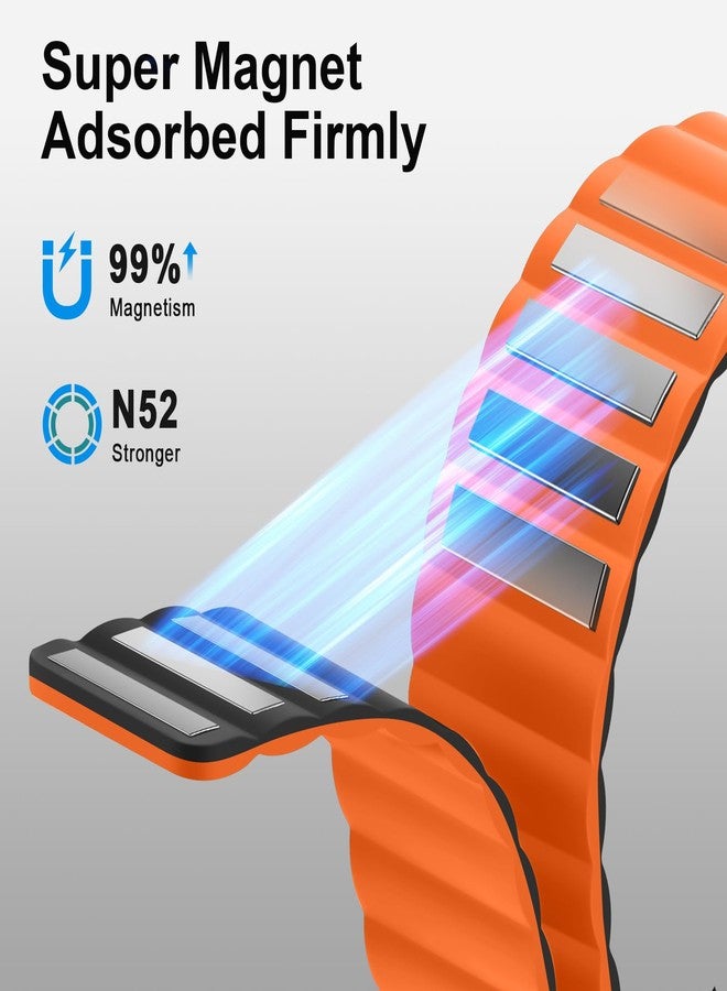 Anlinser Magnetic Straps Compatible with Samsung Galaxy Watch Ultra Strap 47mm, Waterproof Sport Bracelet with Magnet Compatible with Samsung Watch Ultra, 5.36 tum - Image 4