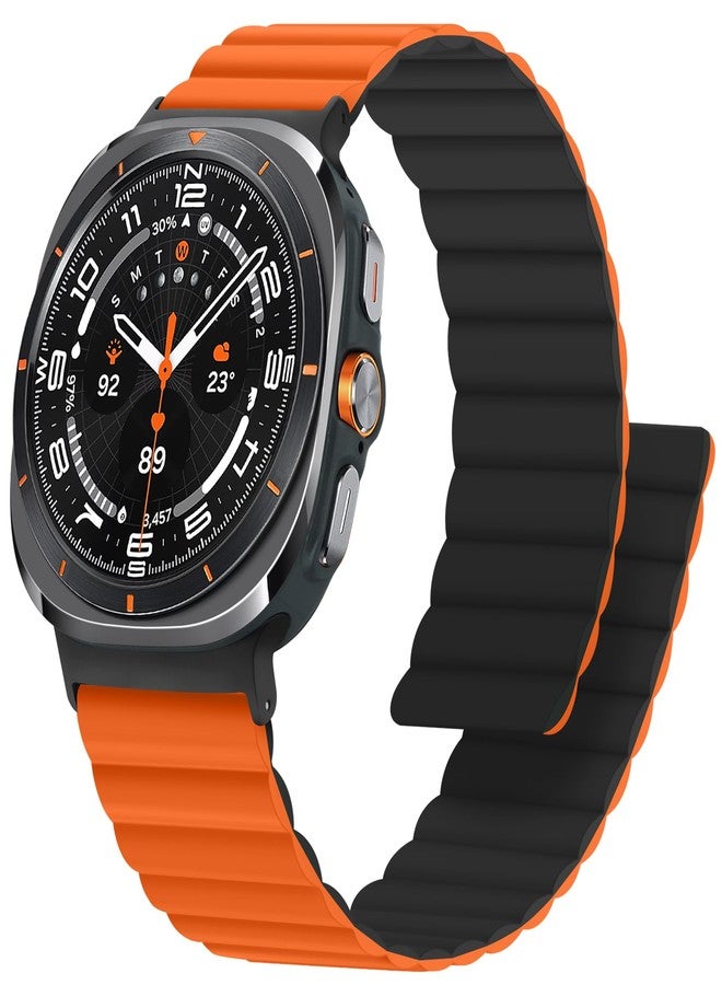Anlinser Magnetic Straps Compatible with Samsung Galaxy Watch Ultra Strap 47mm, Waterproof Sport Bracelet with Magnet Compatible with Samsung Watch Ultra, 5.36 tum - Image 1