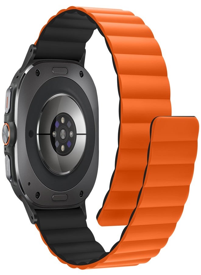 Anlinser Magnetic Straps Compatible with Samsung Galaxy Watch Ultra Strap 47mm, Waterproof Sport Bracelet with Magnet Compatible with Samsung Watch Ultra, 5.36 tum - Image 2
