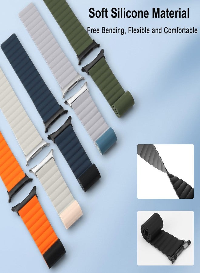 Anlinser Magnetic Straps Compatible with Samsung Galaxy Watch Ultra Strap 47mm, Waterproof Sport Bracelet with Magnet Compatible with Samsung Watch Ultra, 5.36 tum - Image 3