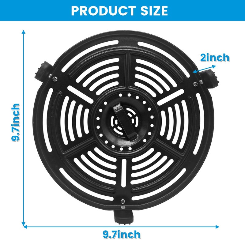GXF Air Fryer Grill Pan Grill Plate Crisper Plate Accessories Tray Rack for Ninja OP302 OP305 FD305 FD305 Air Fryer,Air fryer Replacement Parts for Ninja FD302 6.5 Qt FD101 5 Qt FD401 8 Qt - Image 2