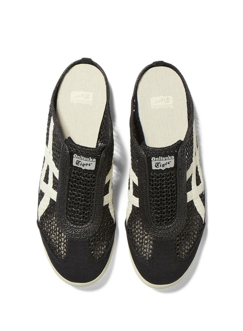Onitsuka Tiger Sabot Slip-On Sandals for Men & Women - Beige/Navy Blue/Green - Lifestyle Flat Sandals - Image 3