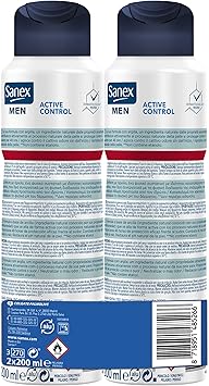 Sanex Activ Control Mens Deodorant 200 ml Pack of 2 - Image 2
