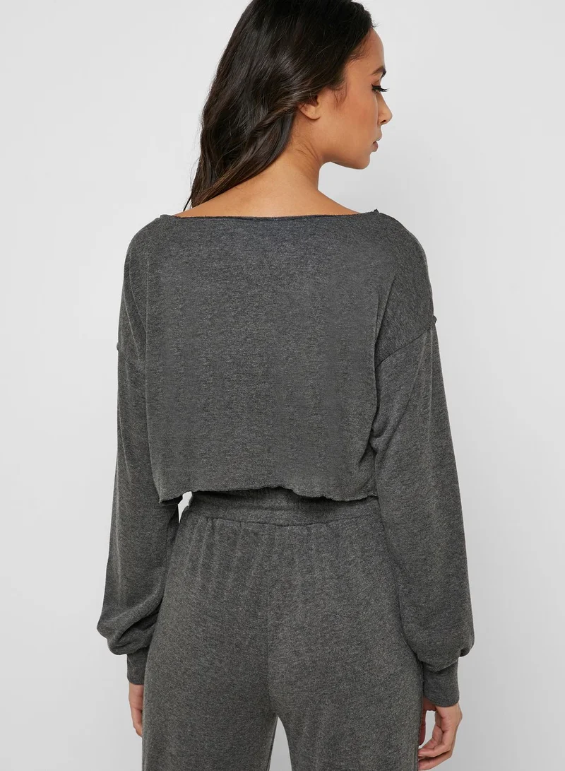 FOREVER 21 Drop Shoulder Pyjama Top
