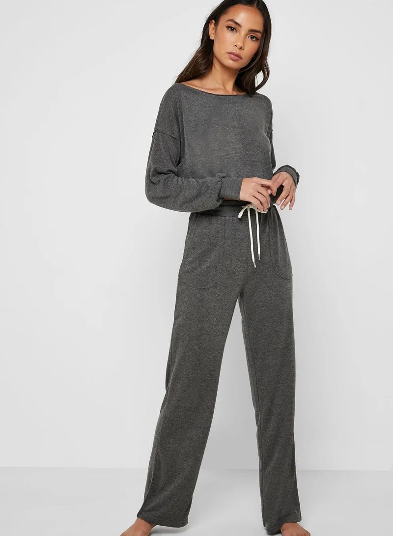 FOREVER 21 Drop Shoulder Pyjama Top