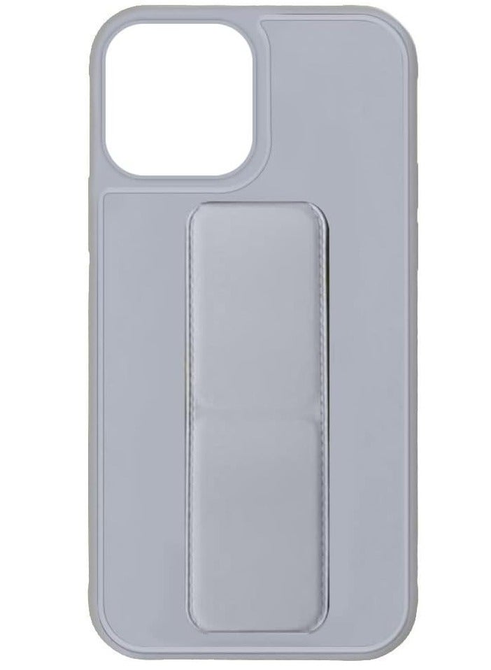 LNKOO Protective Cover with Back Strap Grip Stand for iPhone 13 Pro Max gray - Image 3