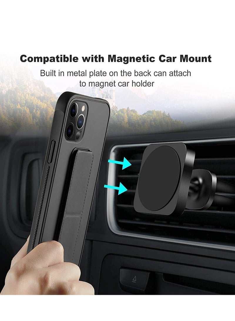 LNKOO Protective Cover with Back Strap Grip Stand for iPhone 13 Pro Max gray - Image 4